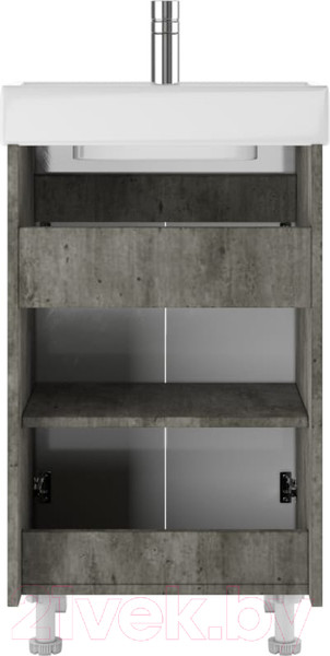 Изображение товара Тумба под умывальник Айсберг Енисей 50 Мечта без ящика (бетон)