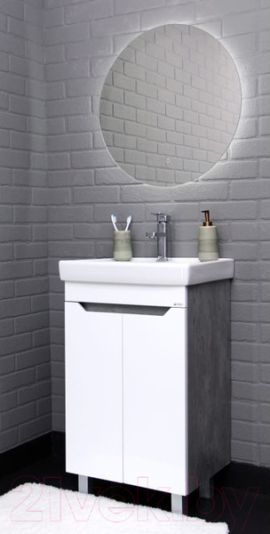 Изображение товара Тумба под умывальник Айсберг Енисей 50 Мечта без ящика (бетон)