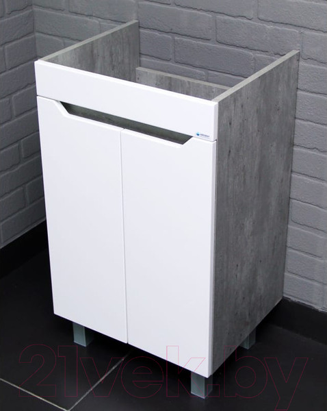 Изображение товара Тумба под умывальник Айсберг Енисей 50 Мечта без ящика (бетон)