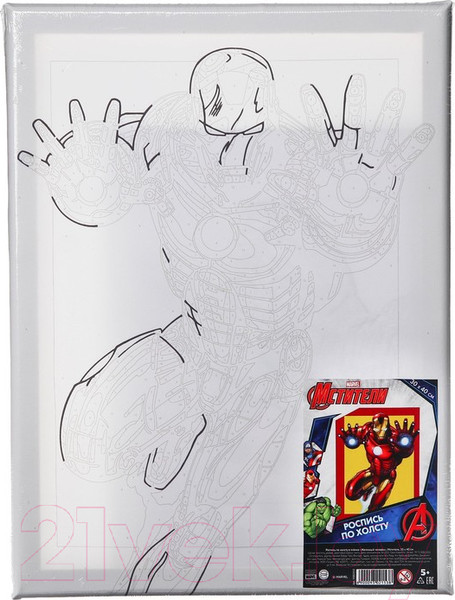 Изображение товара Картина по номерам Marvel Железный человек Мстители / 9302153