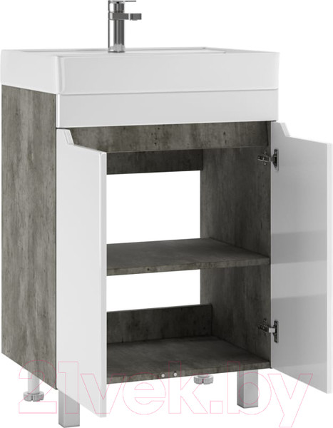Изображение товара Тумба под умывальник Айсберг Енисей 60 Мечта без ящика (бетон)