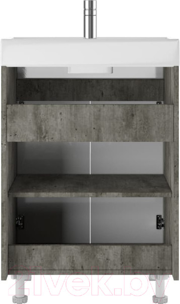 Изображение товара Тумба под умывальник Айсберг Енисей 60 Мечта без ящика (бетон)