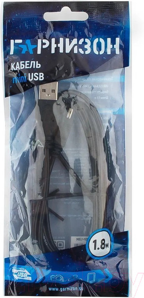 Изображение товара Кабель Гарнизон GCC-USB2-AM5P-1.8M