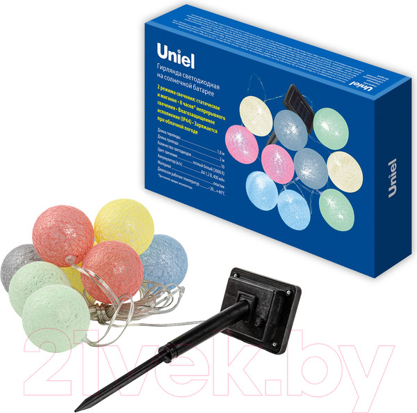 Изображение товара Тайские фонарики Uniel USL-S-139/PM2000 Cotton Balls / UL-00010436