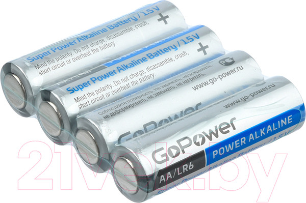 Изображение товара Комплект батареек GoPower Super Power Alkaline LR6/AA / 00-00017748 (20шт)