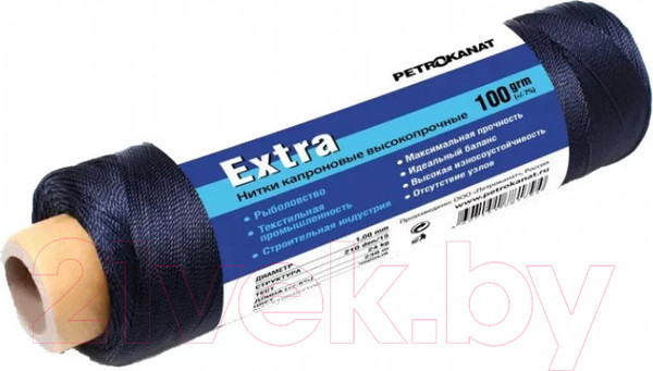 Изображение товара Нить хозяйственная Momoi Extra капроновые 100г (1м, черный)