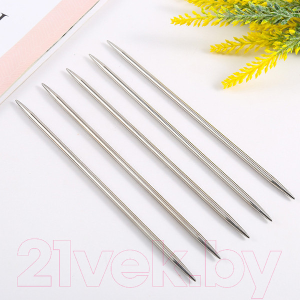 Изображение товара Спицы для вязания ХоббиБум d 3.0мм (носочные, 5шт)