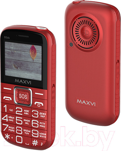 Изображение товара Мобильный телефон Maxvi B5ds (красный)