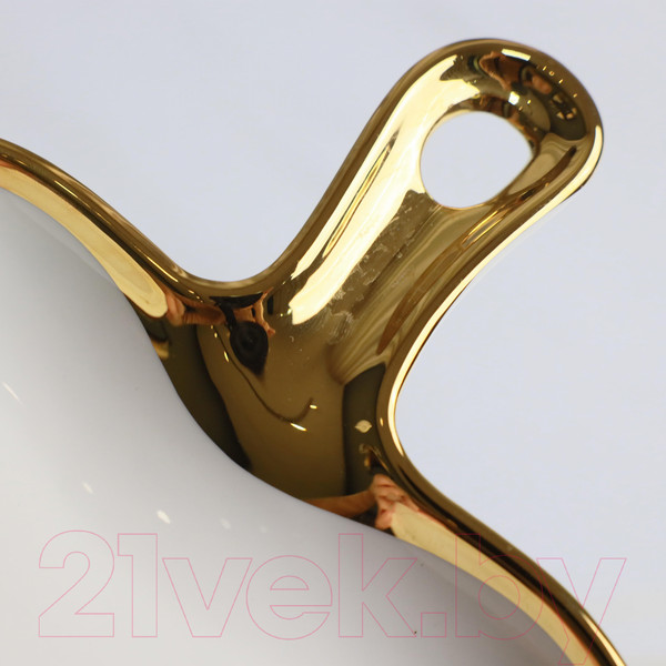 Изображение товара Блюдо AksHome Moonshine 23 (белый/золото)