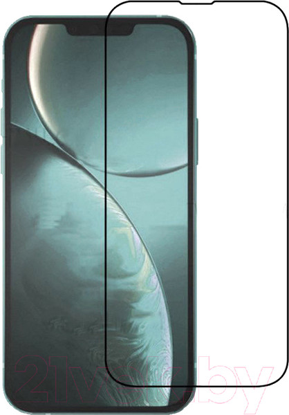 Изображение товара Защитное стекло для телефона Case 3D для iPhone 14 (черный глянец)