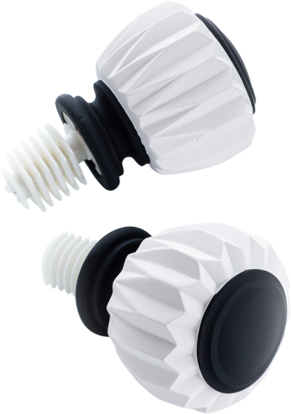 Изображение товара Наконечник для карниза Merry Bear Home Decor Мумбаи / LG21233 MW/MB (матовый белый/черный)