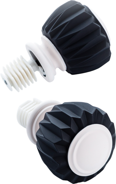 Изображение товара Наконечник для карниза Merry Bear Home Decor Мумбаи / LG21233 MB/MW (матовый черный/белый)