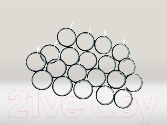 Изображение товара Набор колец для штор Merry Bear Home Decor RLG212 DB (темно-синий)