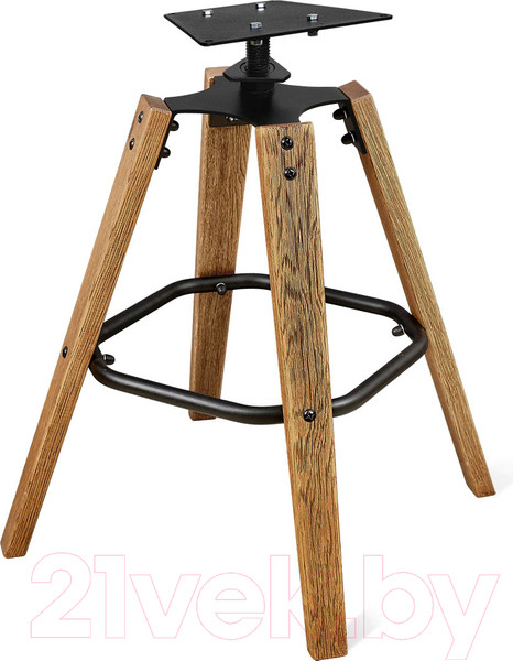 Изображение товара Стул барный Sheffilton SHT-ST19-SF1/S93 (коричневый трюфель/брашированный коричневый/черный муар)