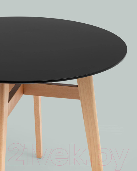 Изображение товара Обеденный стол Stool Group Target Circle 90x90 / Z-220 (черный)