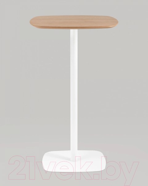 Изображение товара Барный стол Stool Group Form 60x60 / T-005H (светлое дерево/белый)