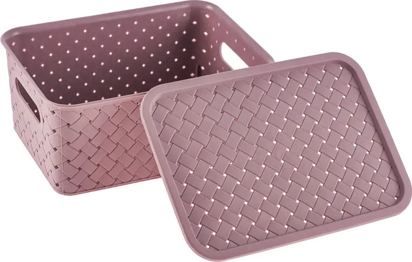 Изображение товара Корзина Violet Береста с крышкой / 521110 (3л, сирень)