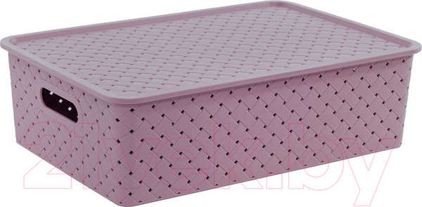 Изображение товара Корзина Violet Береста с крышкой / 522110 (7.5л, сирень)