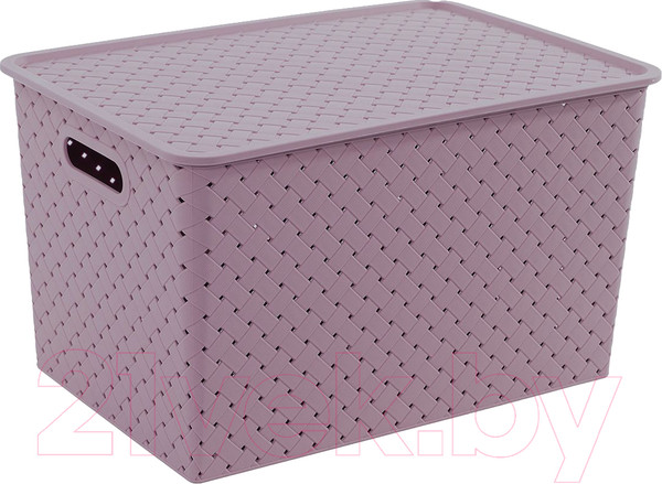 Изображение товара Корзина Violet Береста с крышкой / 523110 (14л, сирень)