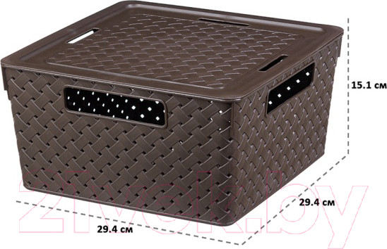 Изображение товара Органайзер для хранения Violet Береста / 6811105 (11л, венге)