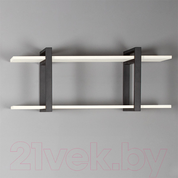 Изображение товара Полка Millwood Настенная 100x30x40 (дуб белый Craft/металл черный)