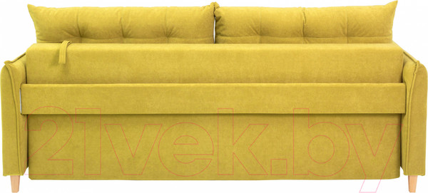 Изображение товара Диван KRONES Цезарь 3 (велюр горчично-желтый)