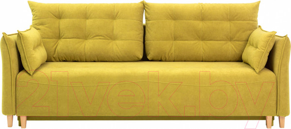 Изображение товара Диван KRONES Цезарь 3 (велюр горчично-желтый)