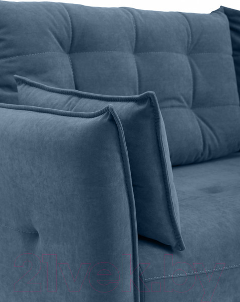 Изображение товара Диван KRONES Цезарь 3 (велюр серо-синий)