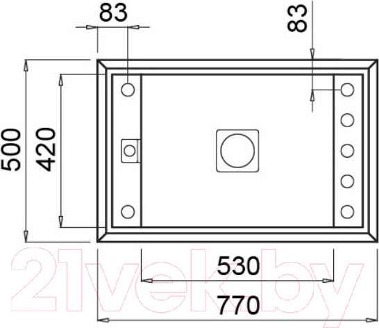 Изображение товара Мойка кухонная Elleci Value 130 Bianco G68