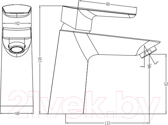 Изображение товара Смеситель IDDIS Cloud CLOSB00i01
