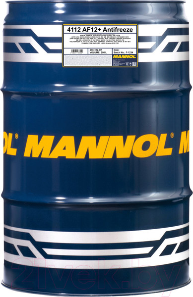 Изображение товара Антифриз Mannol AF12+ концентрат -75C / MN4112-DR (208л, красный)