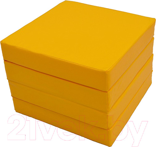Изображение товара Гимнастический мат KMS sport Складной №11 1x1x0.1м (желтый)