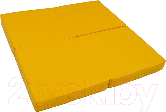 Изображение товара Гимнастический мат KMS sport Складной №11 1x1x0.1м (желтый)