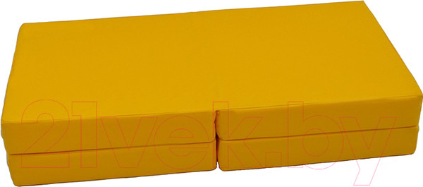Изображение товара Гимнастический мат KMS sport Складной №11 1x1x0.1м (желтый)