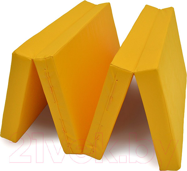 Изображение товара Гимнастический мат KMS sport Складной №5 1x2x0.1м (желтый)