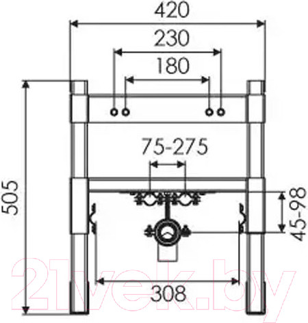 Изображение товара Инсталляция для биде Oli Bidet Easy Eco / 008908