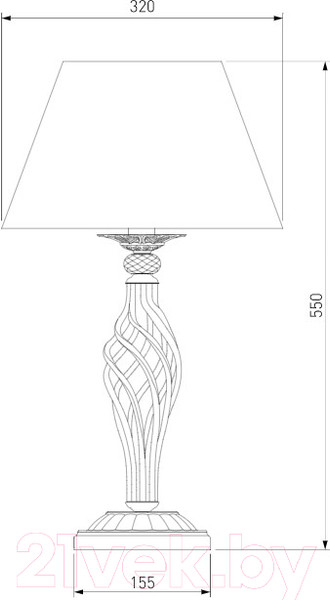 Изображение товара Прикроватная лампа Евросвет Selesta 01002/1 (белый/золото)