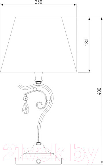 Изображение товара Прикроватная лампа Евросвет Incanto 01022/1 (серебристый)