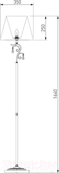 Изображение товара Торшер Евросвет Incanto 01023/1 (серебристый)