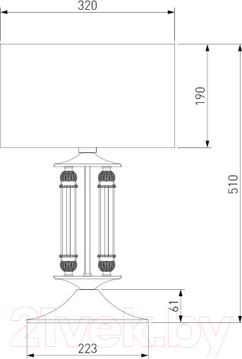 Изображение товара Прикроватная лампа Евросвет Adagio 01045/1 (сатин/никель)