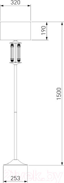 Изображение товара Торшер Евросвет Adagio 01046/1 (сатин/никель)