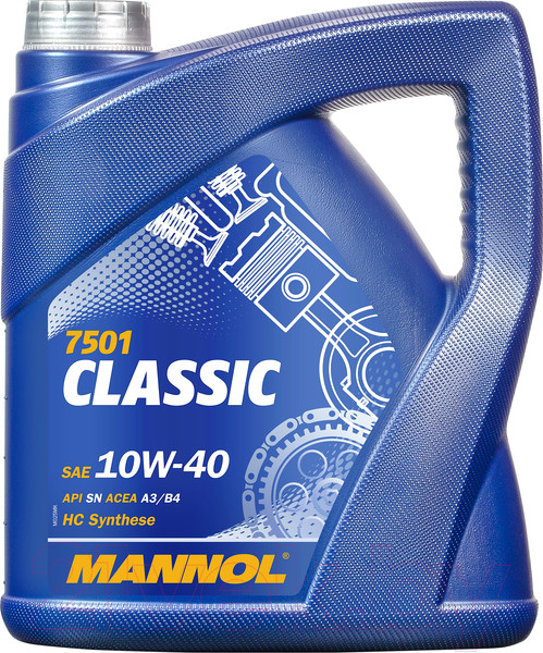 Изображение товара Моторное масло Mannol Classic 10W40 SN/CH-4 / MN7501-4 (4л)