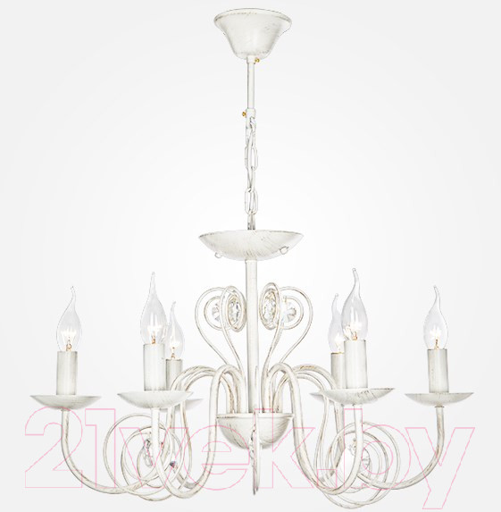 Изображение товара Люстра Евросвет Tomas 60018/6 (бело-золотой)