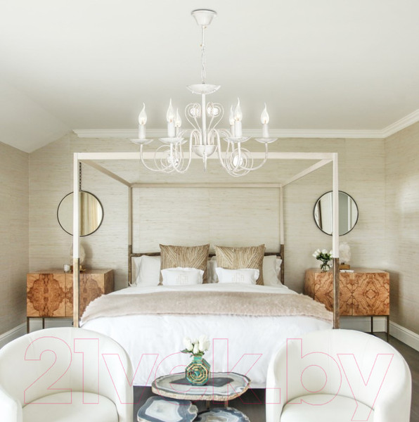 Изображение товара Люстра Евросвет Tomas 60018/6 (бело-золотой)