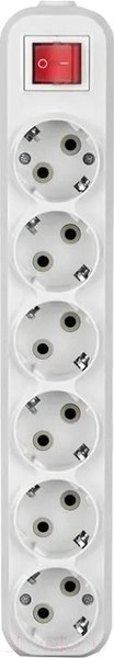 Изображение товара Колодка удлинителя Tokov Electric TKE-C01-KU6-ZV (белый)
