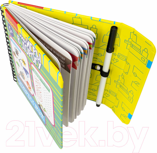 Изображение товара Развивающая книга Bondibon Мини-игры в дорогу.Внимание. логика. моторика / ВВ5779