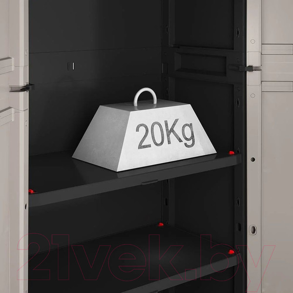 Изображение товара Шкаф уличный Keter Armadio Pro Basso / 249837 (серый/черный)