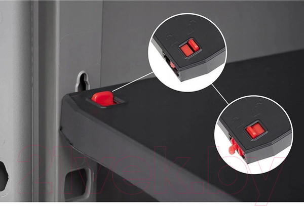 Изображение товара Шкаф уличный Keter Armadio Pro Basso / 249837 (серый/черный)