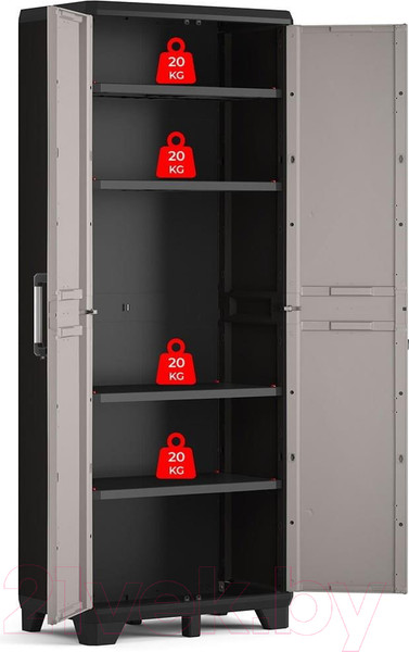 Изображение товара Шкаф уличный Keter Armadio Pro Alto 249836 (серый/черный)
