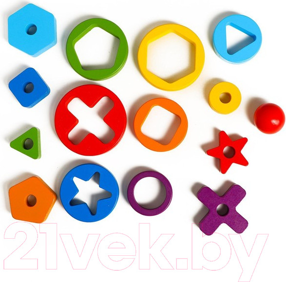 Изображение товара Развивающий игровой набор Sima-Land Разные фигуры / 6254573